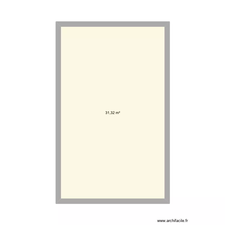 Suite terrasse. Plan de 