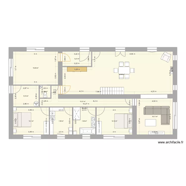 Maransin 3. Plan de 11 Pièces et 151 m² Maransin 3. Plan de 11 Pièces et 151 m²