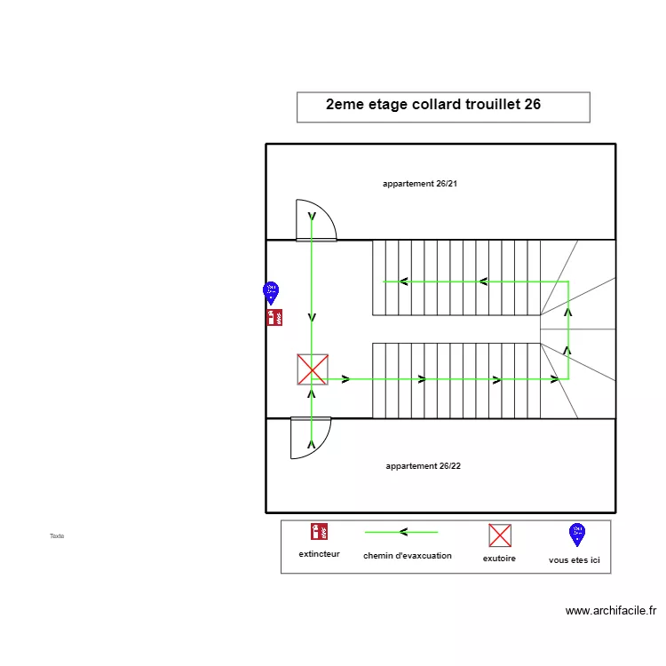 2eme etage  collard trouillet 26. Plan de 