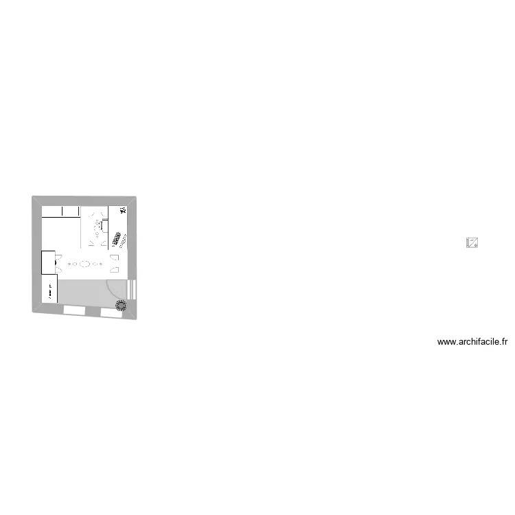 3333. Plan de 1  et 6 m²