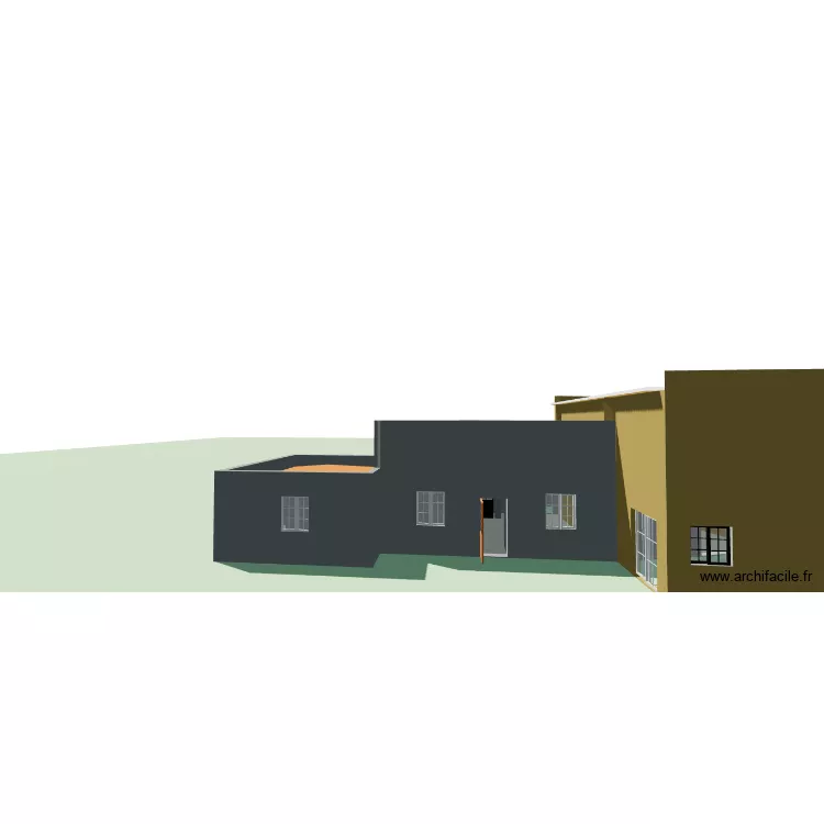 3D MAISON. Plan de 4 Pièces et 121 m²