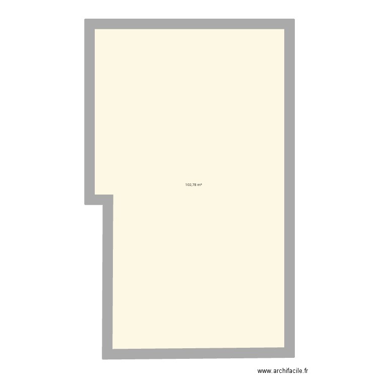 Frère jumeau. Plan de 1 pièce et 103 m2