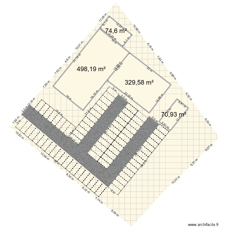 Landerneau Tour d'auvergne. Plan de 4 pièces et 973 m2