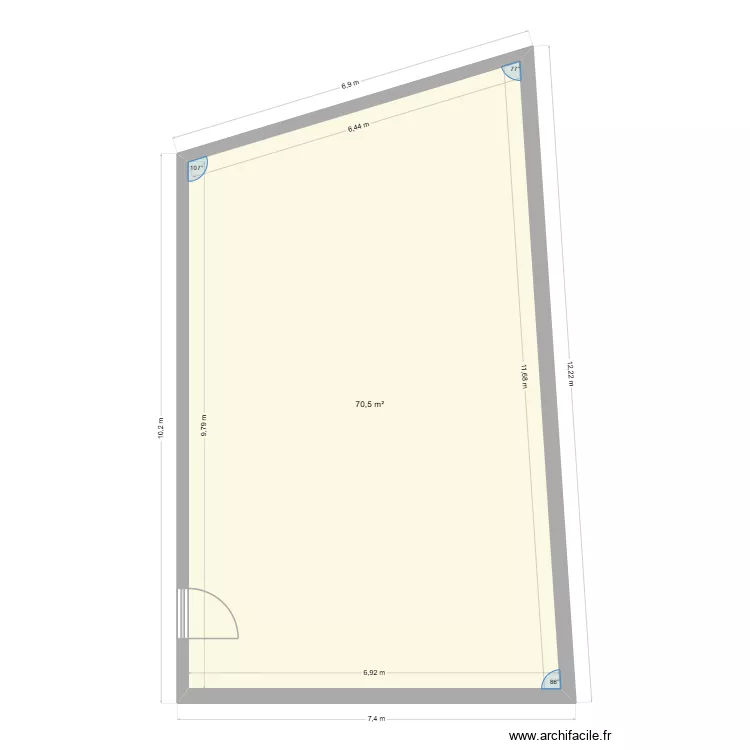 Garage. Plan de 1 et 71 m² Garage. Plan de 1 et 71 m²