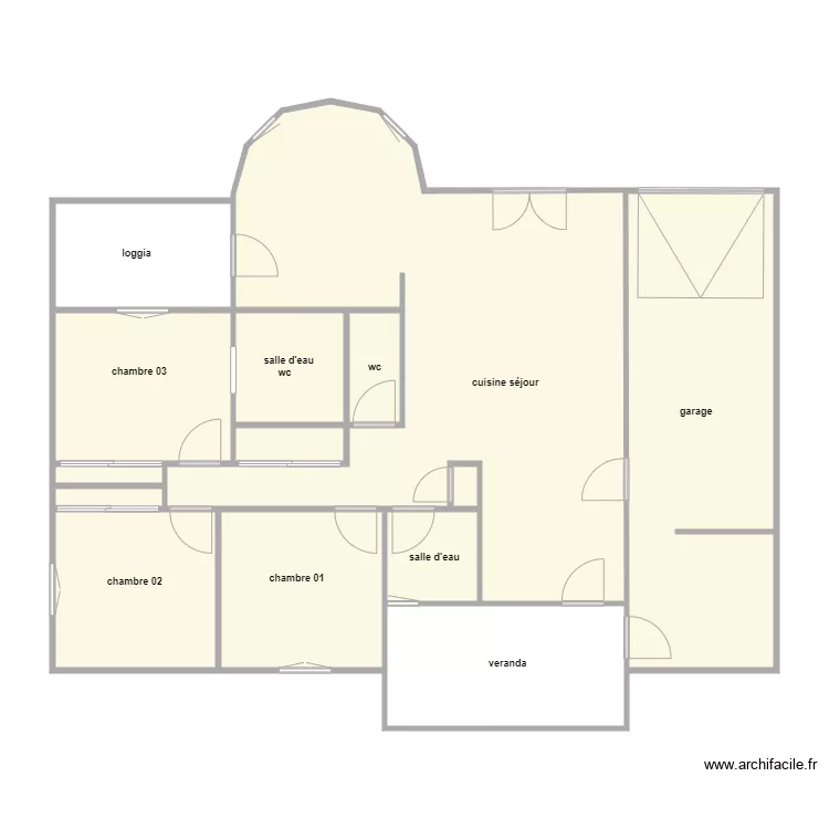 dupuy am. Plan de 14  et 127 m²