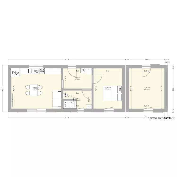 Projet E&eacute;s&eacute; 4. Plan de 