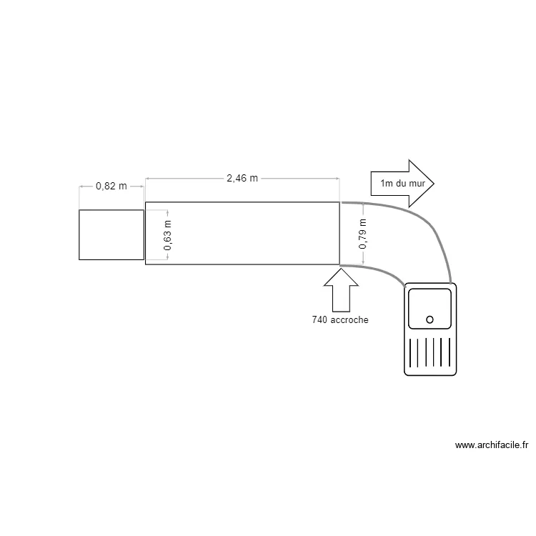 tunel leveno actuel. Plan de 