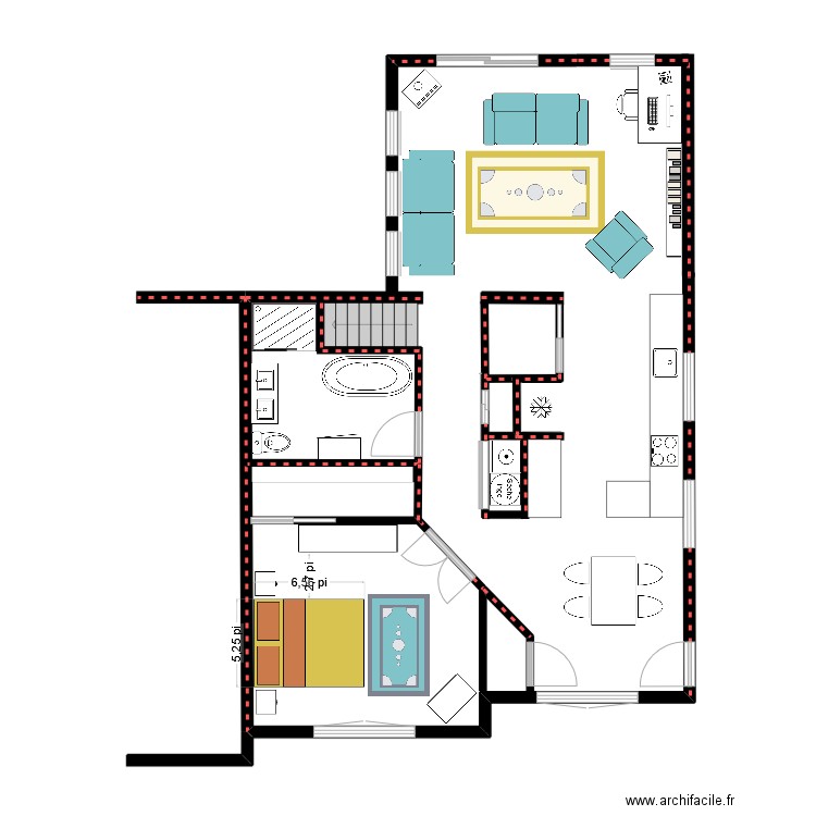 Projet Retraite-2. Plan de 0 pièce et 0 m2