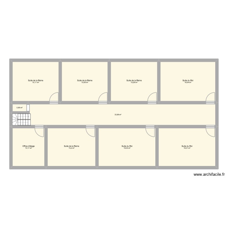 3eme etage. Plan de 0 pièce et 0 m2