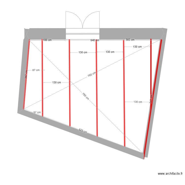 plan terrasse vue de dessus defintif. Plan de 0 pièce et 0 m2