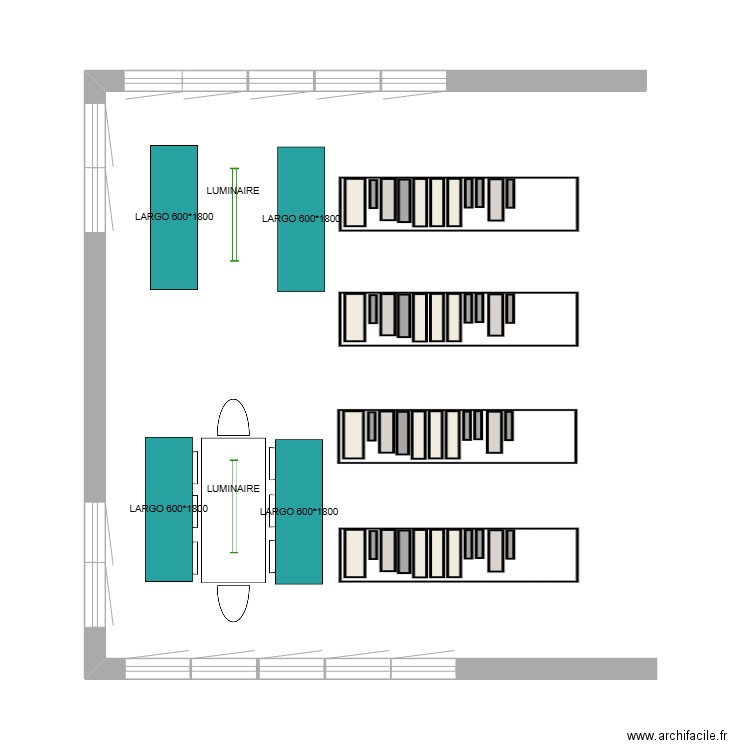 MERIEL - ETUDE JEUNESSE SALLE DU FOND. Plan de 0 pièce et 0 m2