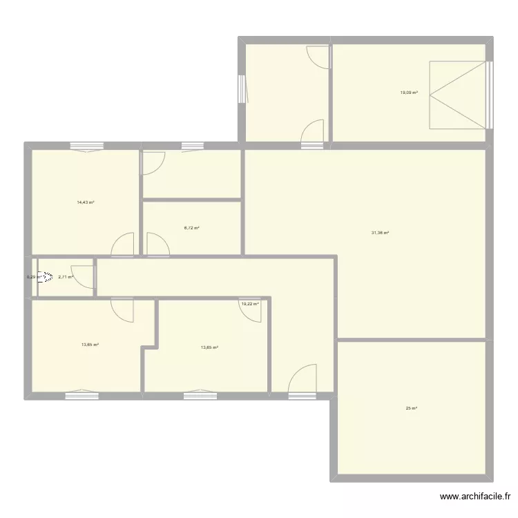 Une habitation. Plan de 