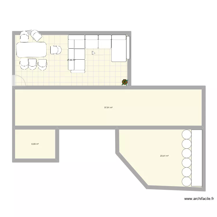 hibal. Plan de 4 pièces et 100 m²