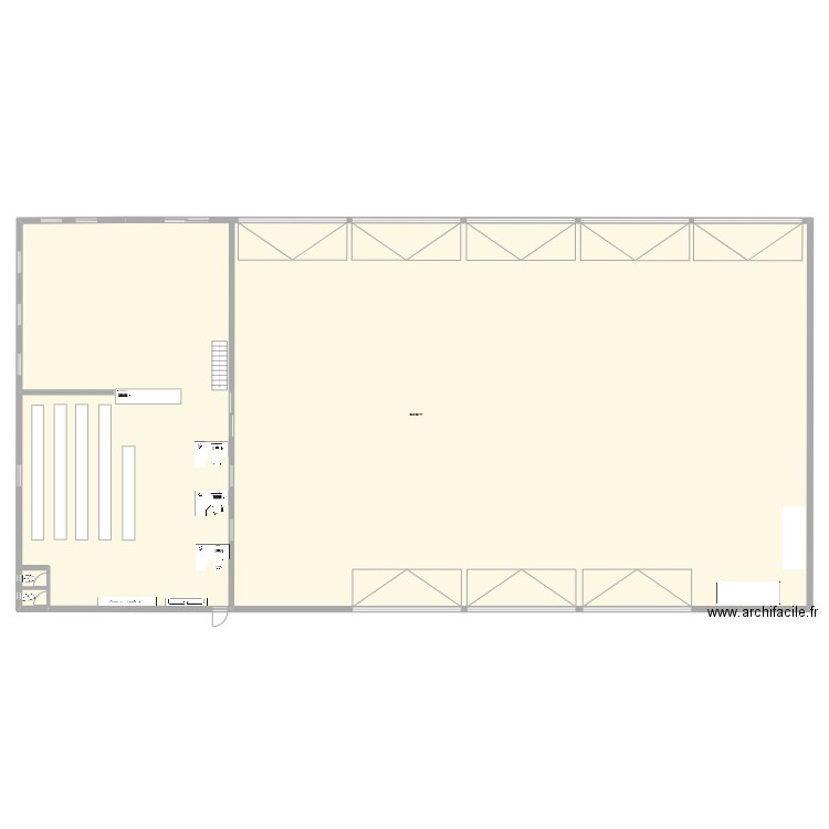 Trezennes. Plan de 1 pièce et 852 m2