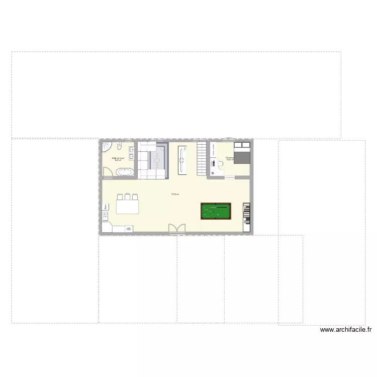 avdasvd. Plan de 3  et 96 m²