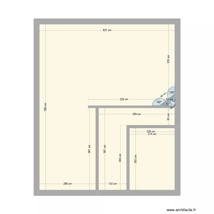 Maison. Plan de 