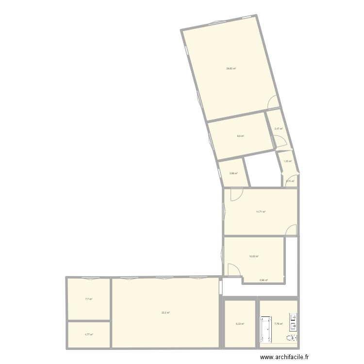 St Germain. Plan de 0 pièce et 0 m2