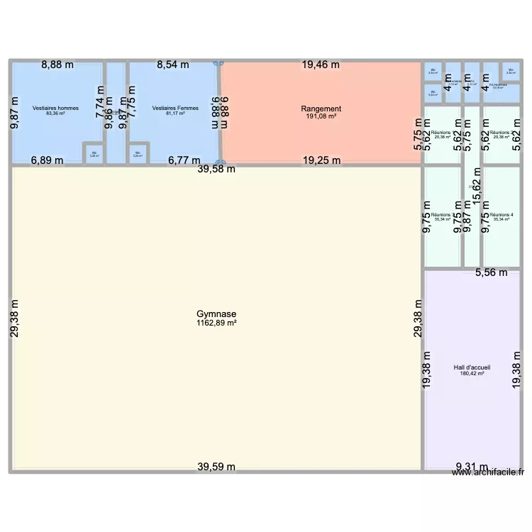 Conception des structures. Plan de 