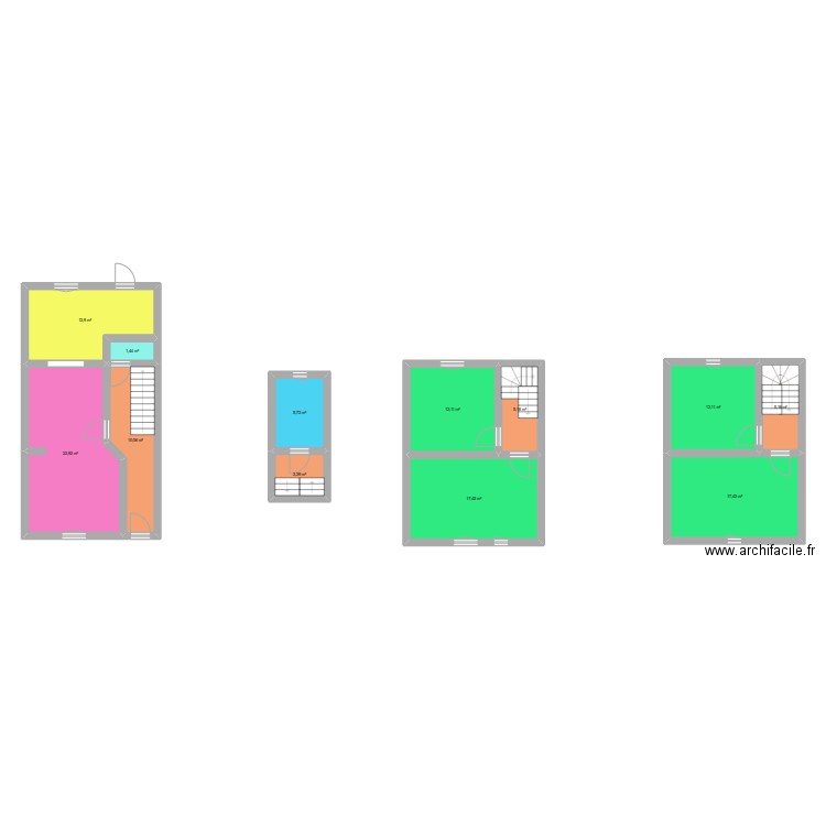 Paradis 221. Plan de 12 pièces et 126 m2