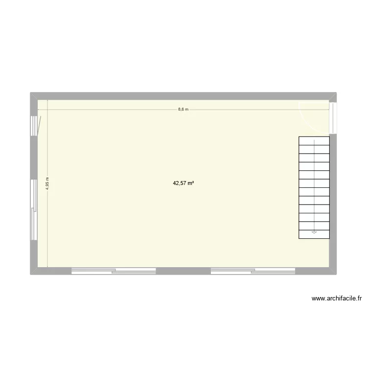 RDC. Plan de 1 et 43 m² RDC. Plan de 1 et 43 m²