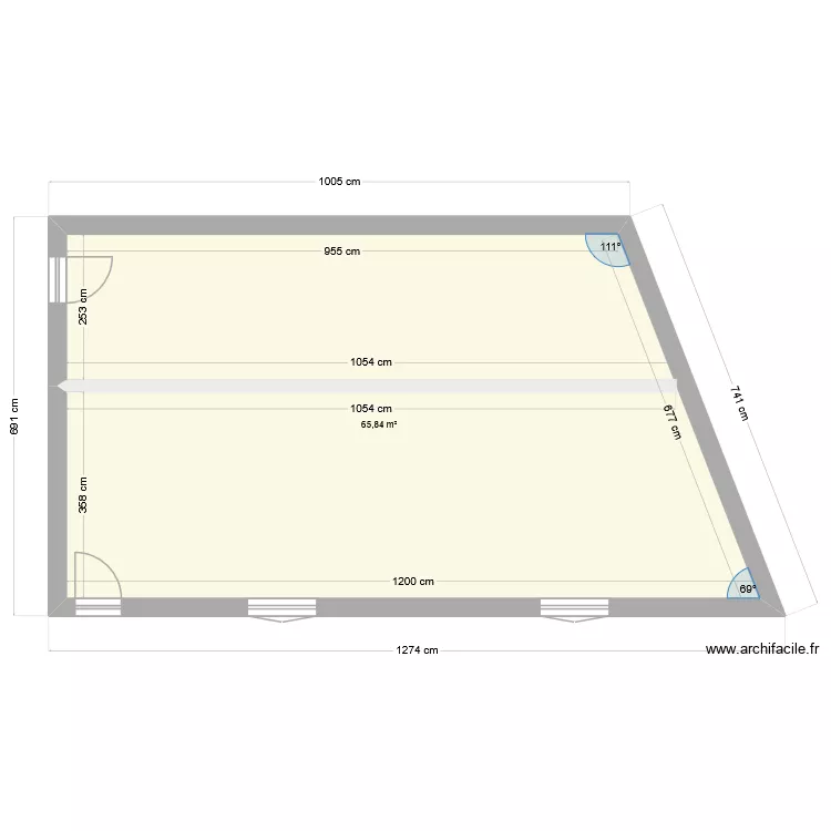 maison caroline 2. Plan de 1 et 66 m² maison caroline 2. Plan de 1 et 66 m²