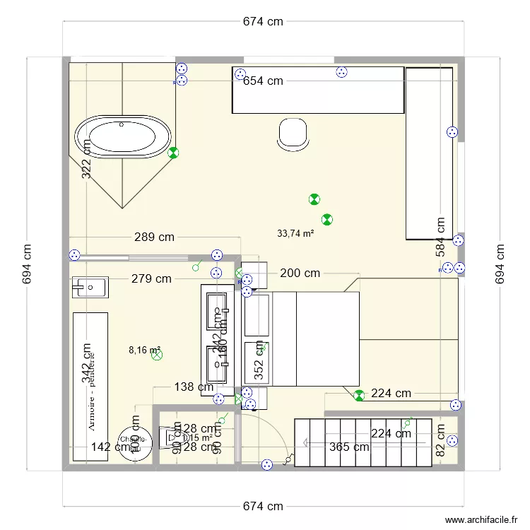 Etage Poussin Carantec . Plan de Etage Poussin Carantec . Plan de