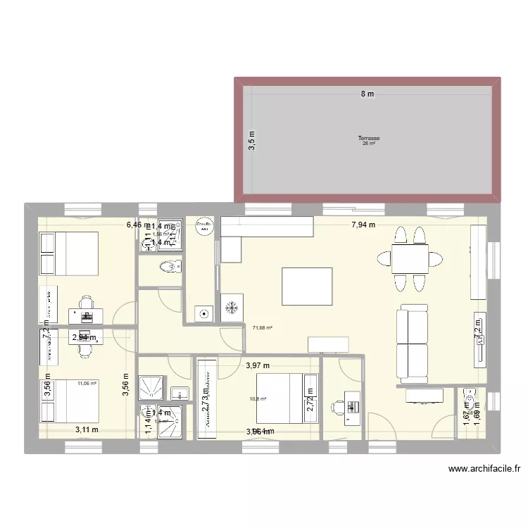 maison 1. Plan de 