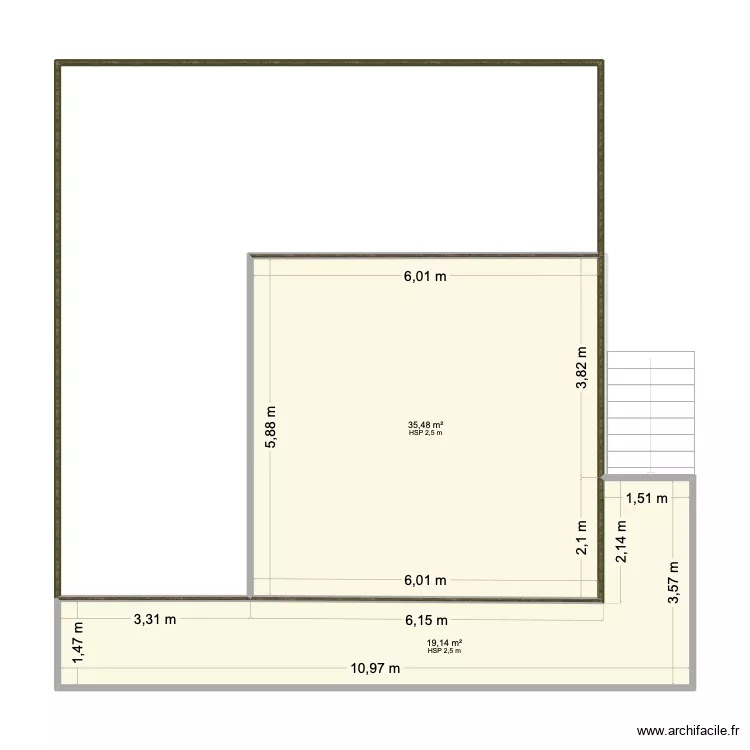 chalet. Plan de 3 Pièces et 85 m² chalet. Plan de 3 Pièces et 85 m²
