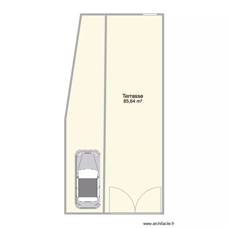 façade des chambres d'hôtes. Plan de 1 et 86 m² façade des chambres d'hôtes. Plan de 1 et 86 m²