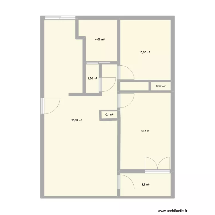 APPART ALEX APRES. Plan de 