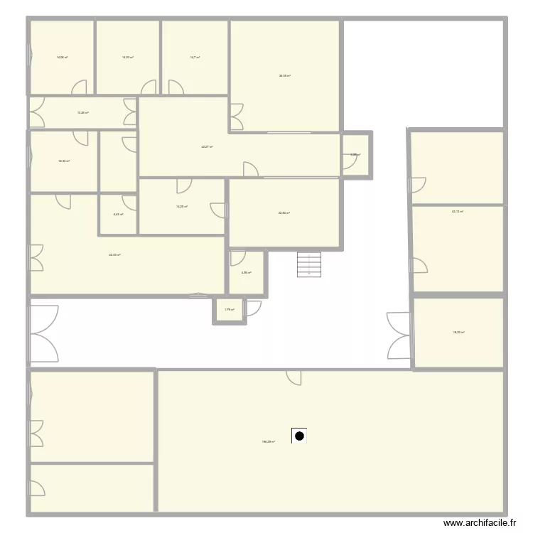 Plan Trumelet. Plan de 17  et 495 m²