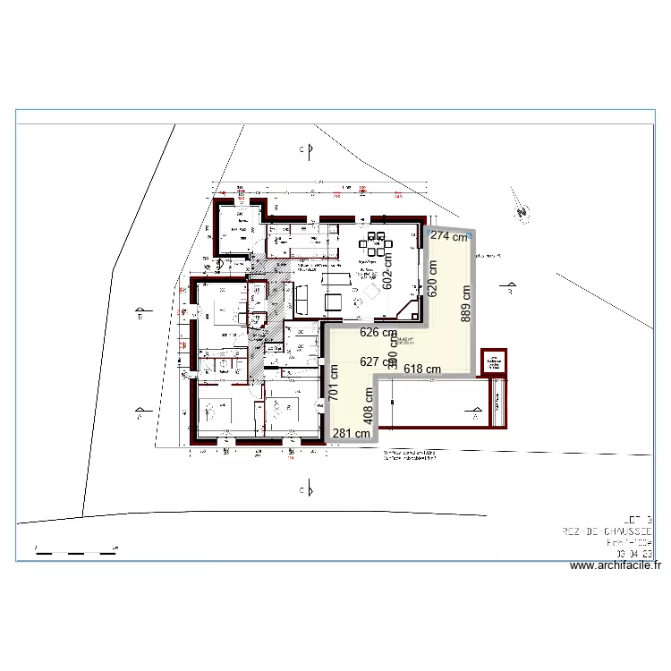 terrasse Guagliola B r&eacute;el. Plan de 