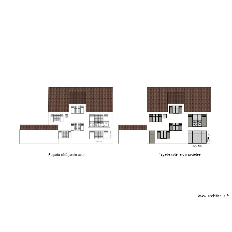 facade-arriere. Plan de 0 pièce et 0 m2