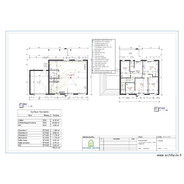 ABED ELECTRICITE. Plan de 0 pièce et 0 m2