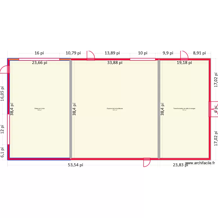 Cabane &agrave; sucre Rayo. Plan de 3 Pièces et 274 m²