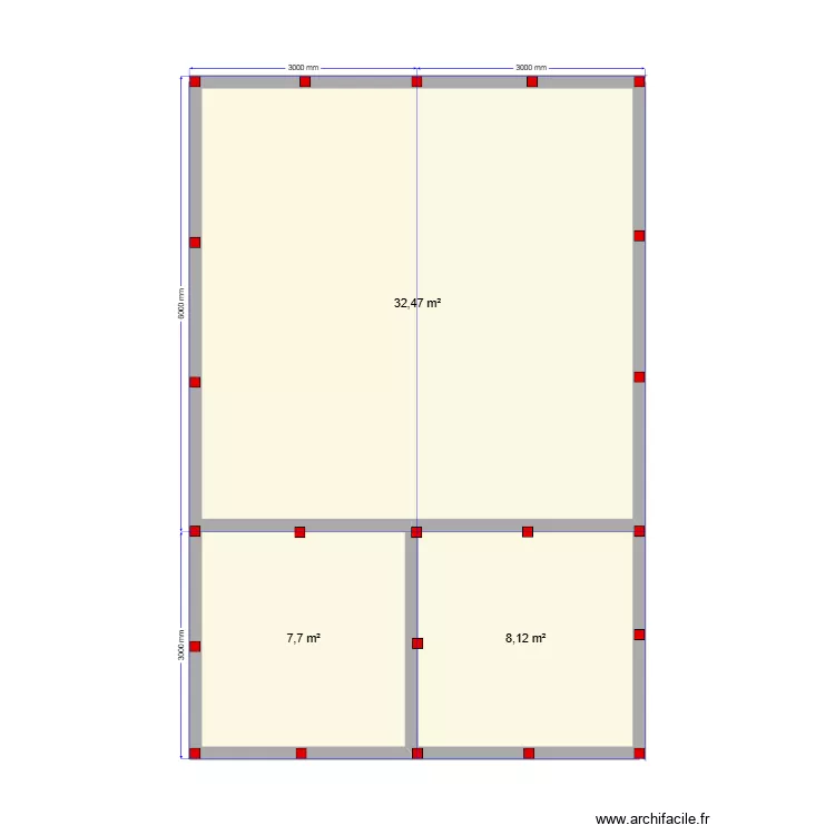 Сваи Большевик. Plan de 3 et 48 m² Сваи Большевик. Plan de 3 et 48 m²
