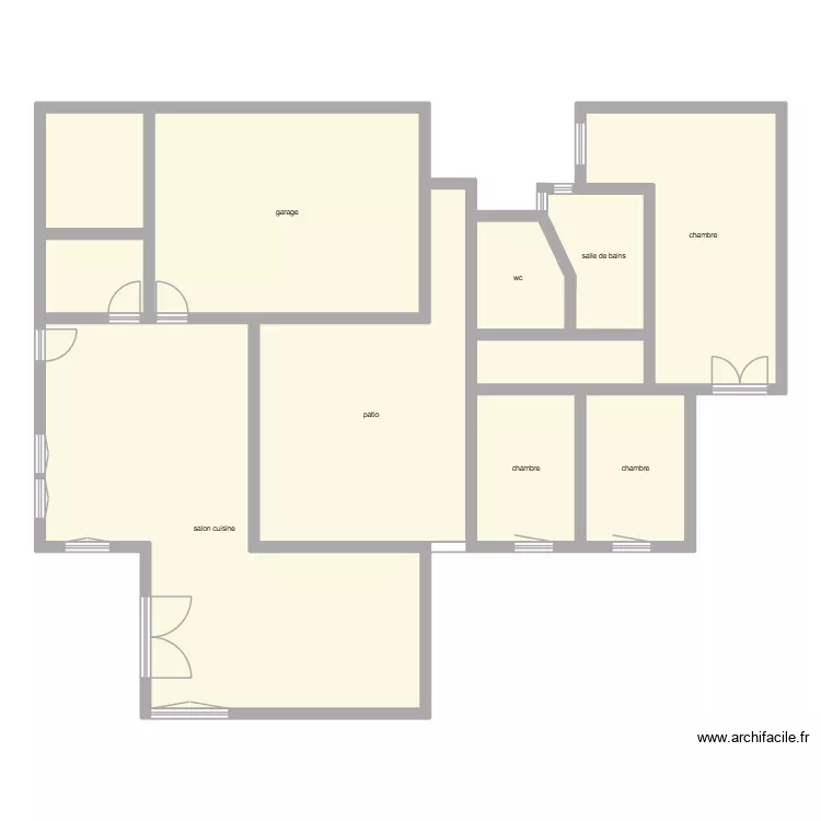 nourry état initial. Plan de 11 Pièces et 194 m² nourry état initial. Plan de 11 Pièces et 194 m²