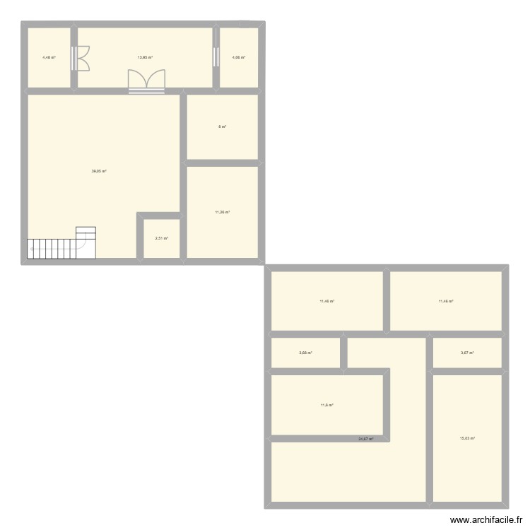 Maison 1 stage 1. Plan de 0 pièce et 0 m2