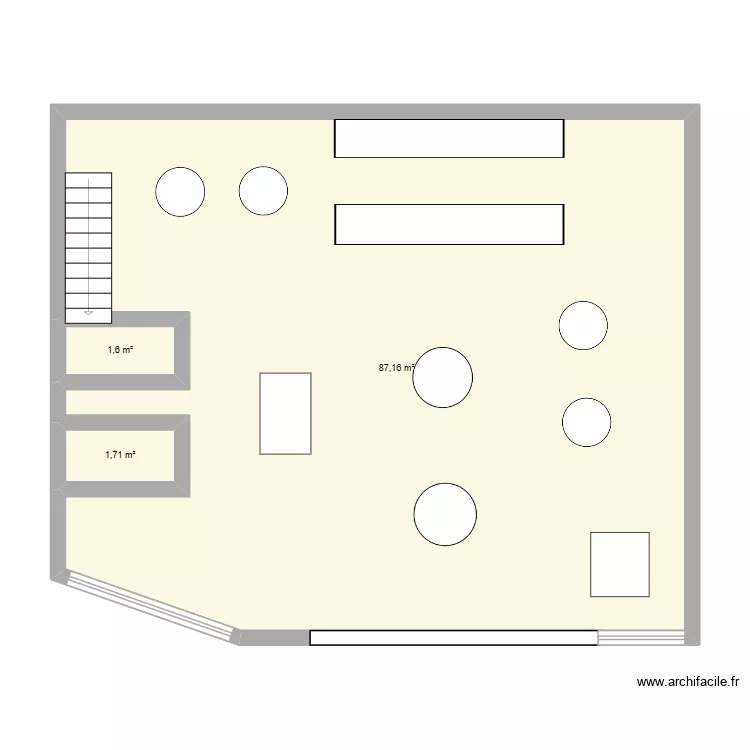 City sport plan. Plan de 3  et 90 m²