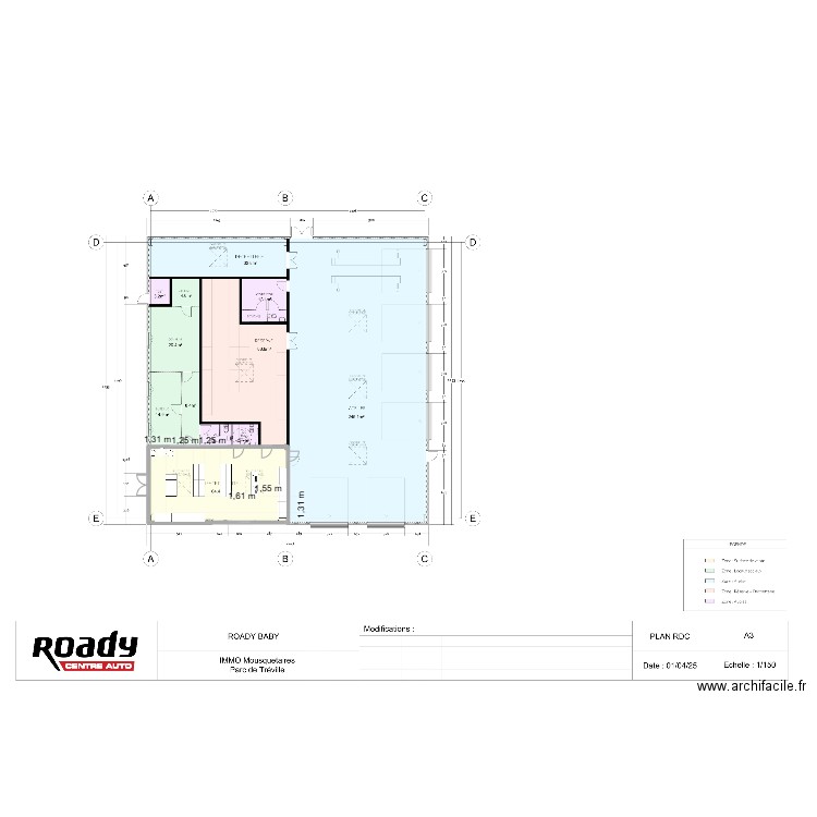 BABY 2. Plan de 1 pièce et 64 m2