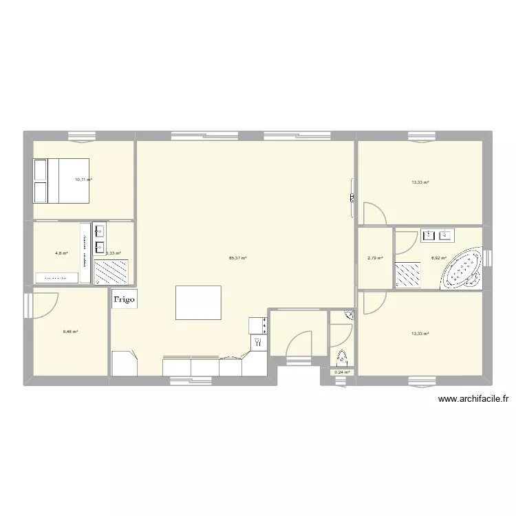 maison de mes reves 3. Plan de 10 pièces et 128 m²