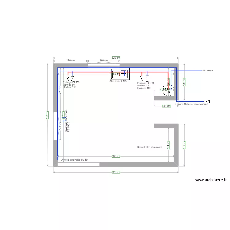 Tesnieres Samuel Plomberie. Plan de 