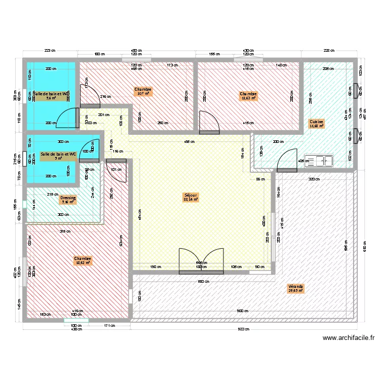 Plan maison 3. Plan de 