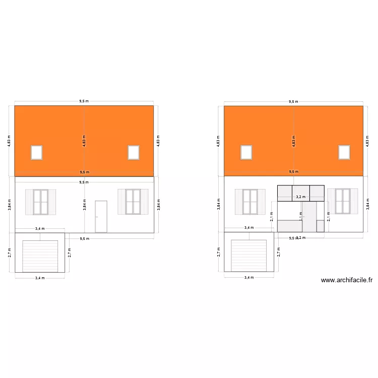 AD.DP 4 FAC EXT. Plan de 