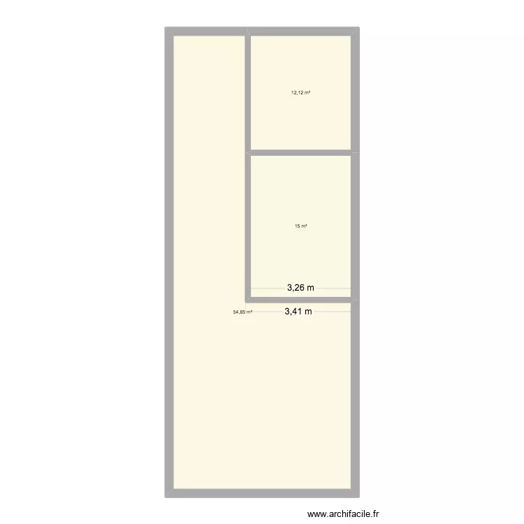 divine kabinda habitation d&eacute;pannage. Plan de 3  et 82 m²