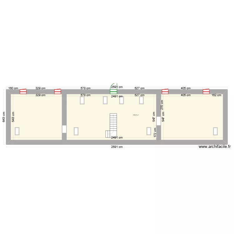 etage maison des invit&eacute;es plan 1 (14.02.2025). Plan de 