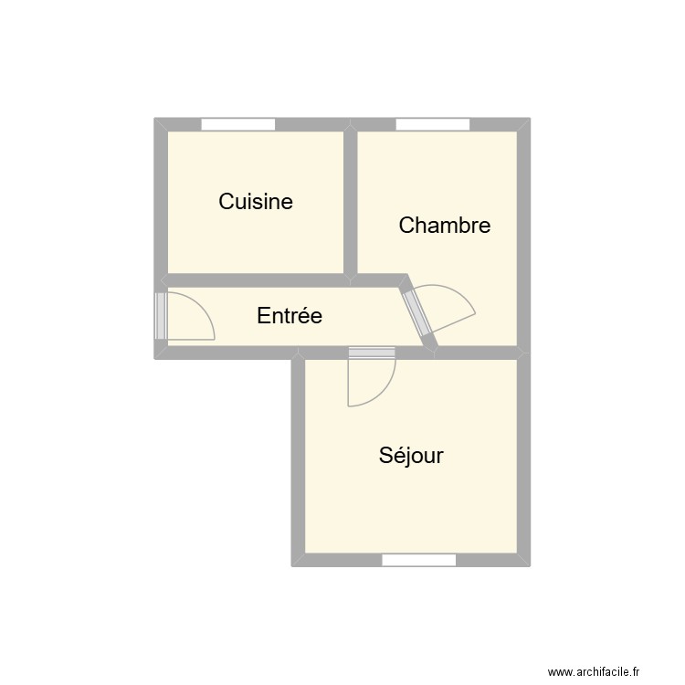 2512 BAEUR R+1 G. Plan de 4 pièces et 7 m2