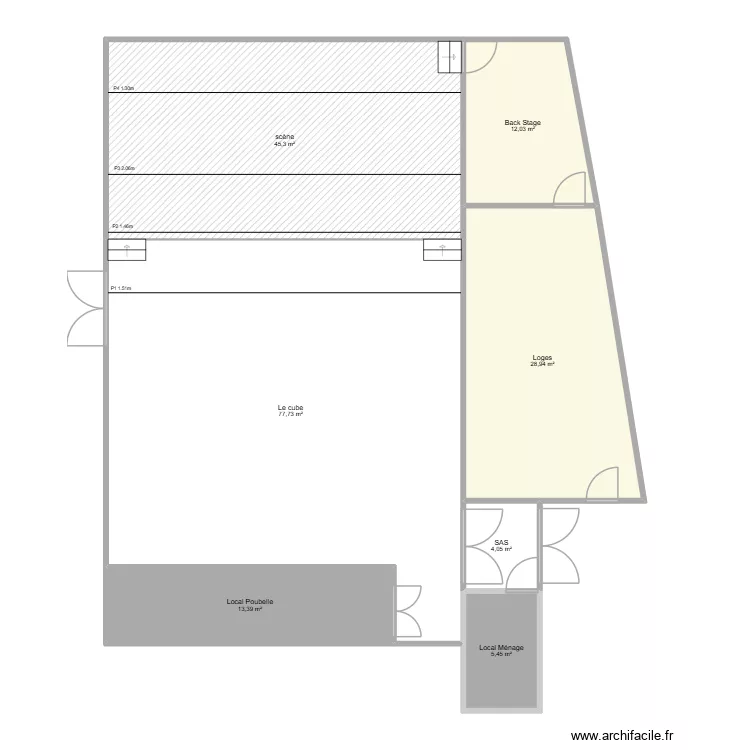 plan 2. Plan de 7  et 187 m²