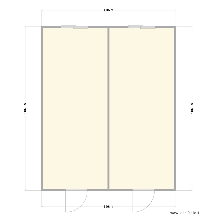 SCOL ASSOCIATION DE FOOT. Plan de 2 pièces et 29 m2