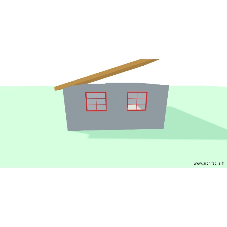 abri de jardin3. Plan de 1 pièce et 30 m2